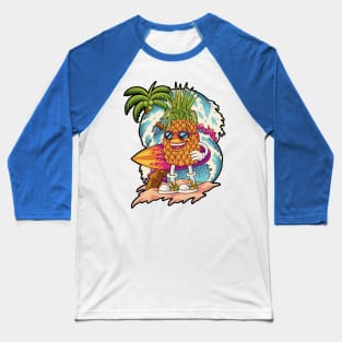 Summer Paradise Pineaple Baseball T-Shirt